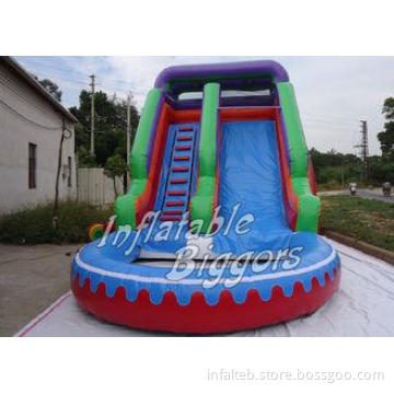 Amusement Park Inflatable Swimming Pool Water Slide CE AU W